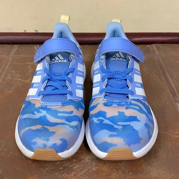 Adidas FORTARUN 2.0 CLOUDFOAM EL LITTLE KID 'BLUE FUSION CAMO' - Picture 2 of 6